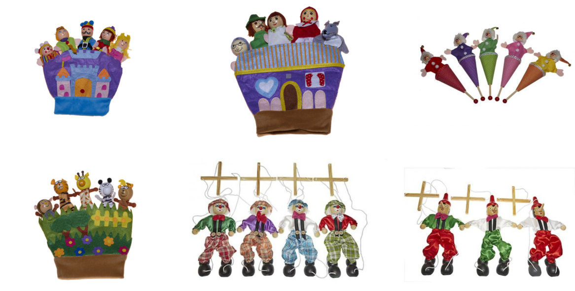 juguetes de madera marionetas para niños