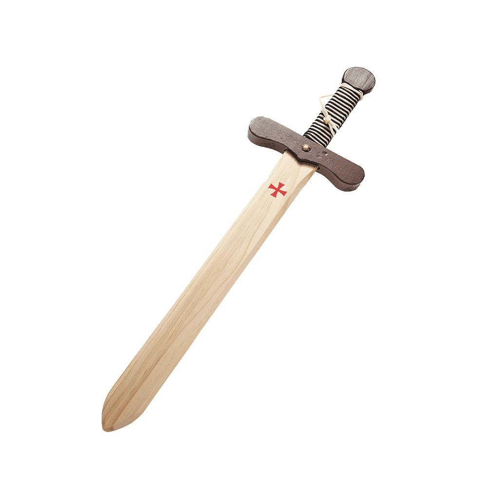 Espada Caballero Medieval Cruzadas Marron