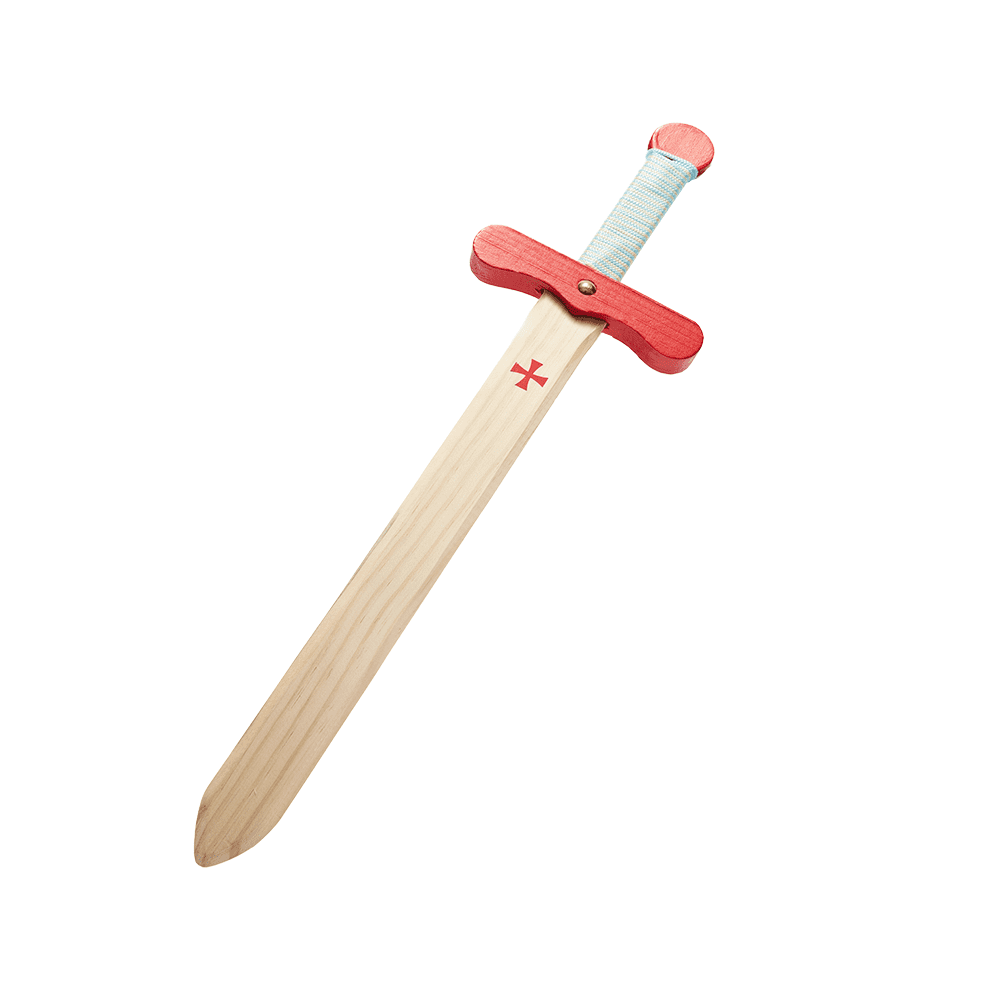 Espada Caballero Medieval Cruzadas Rojo