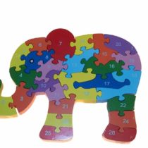 Puzzle elefante de madera