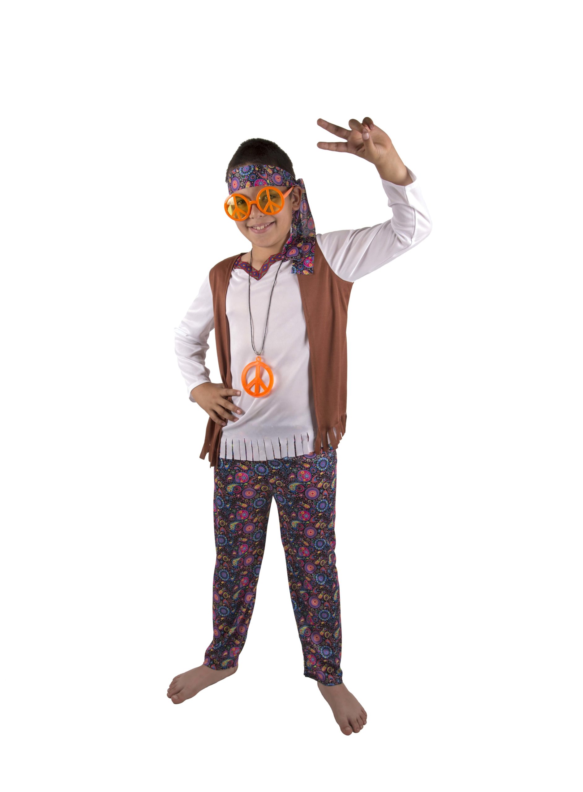 gancho Predecir Nueva Zelanda Disfraz hippie para niño