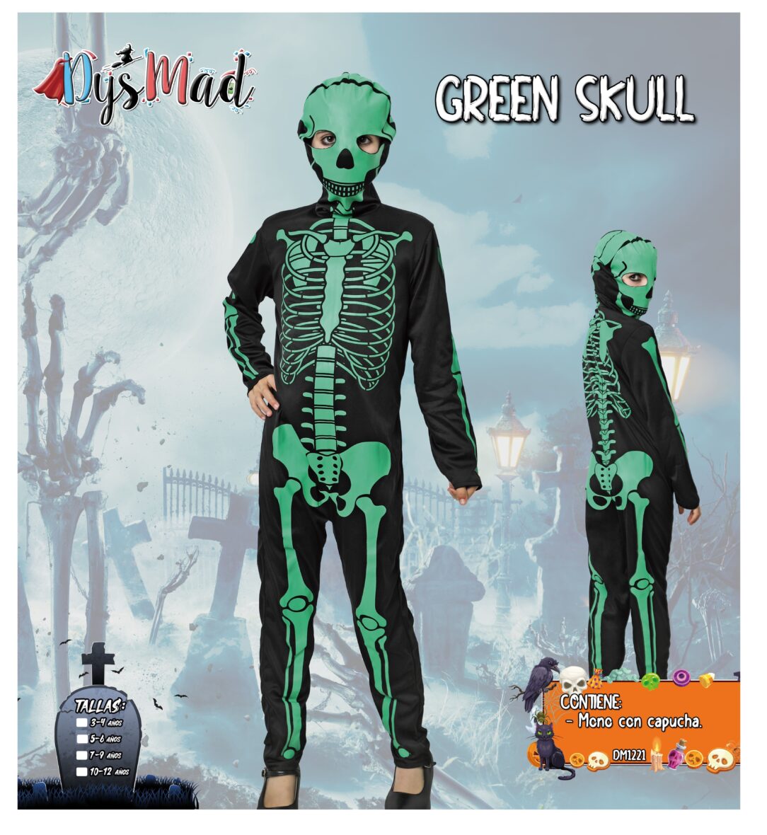354_Green Skull niña2