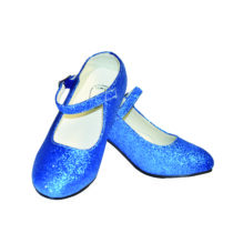 381_Zapato purpurina azul