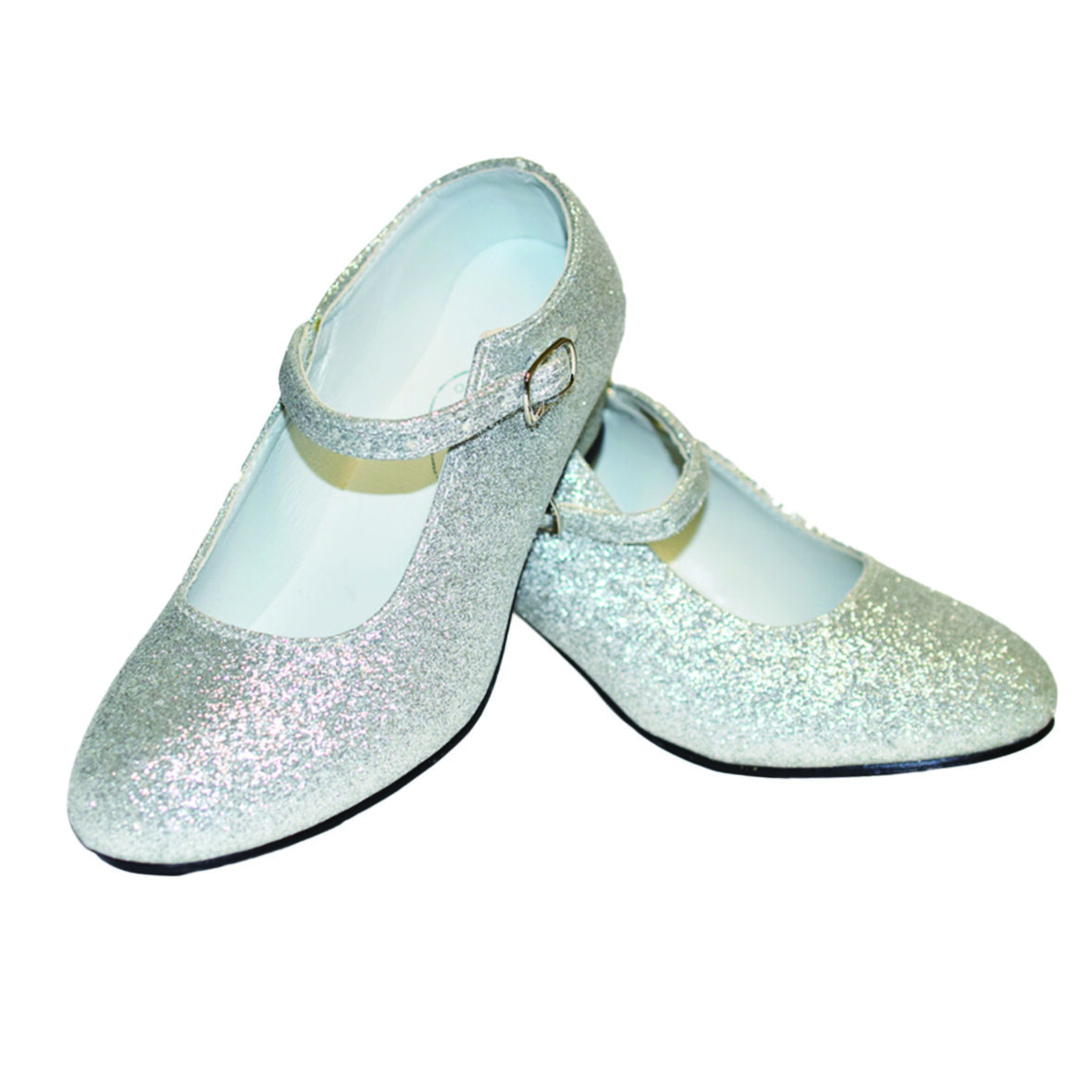 Zapatos Princesa Plata con Purpurina