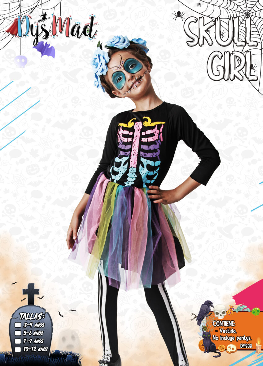 417_Skull girl Vestido2