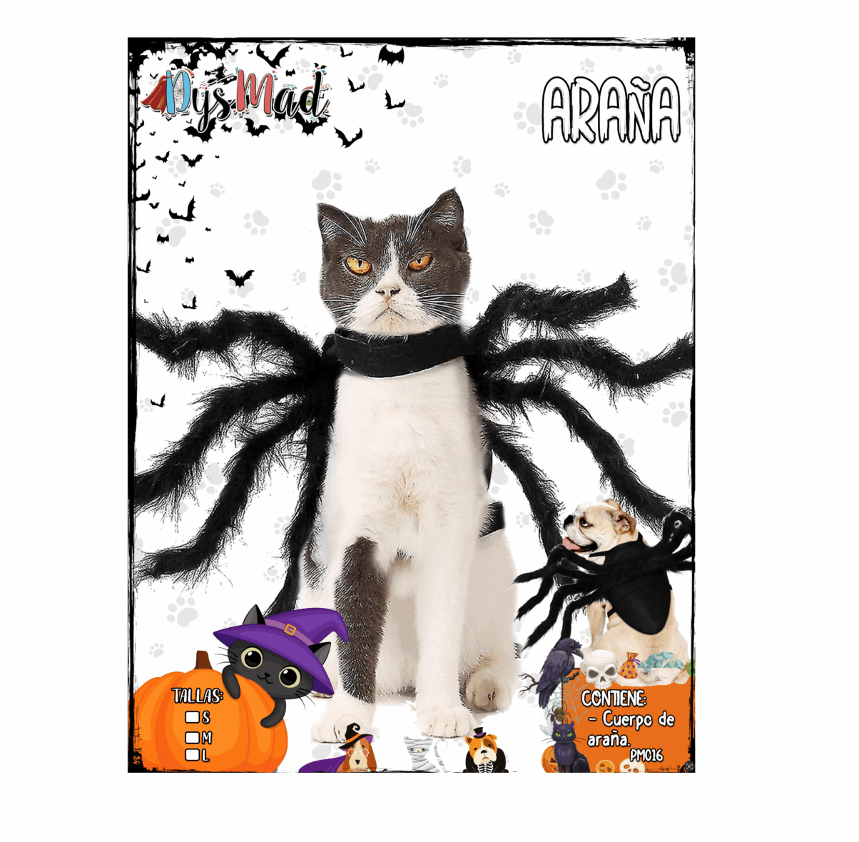 361_Disfraz Araña perro y gato2