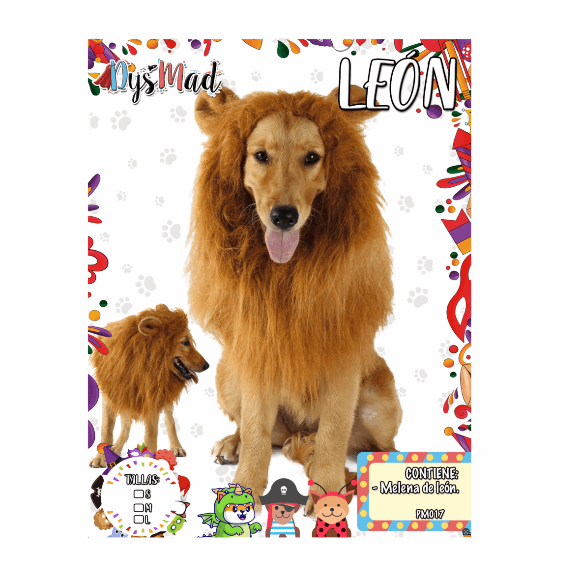 362_Disfraz Leon perro y gato2